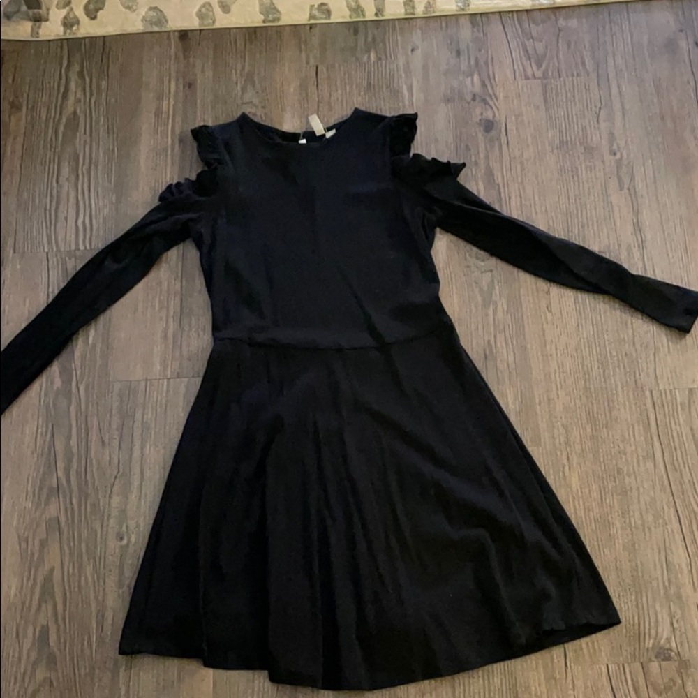 ASOS Cotton long sleeve cold shoulder dress